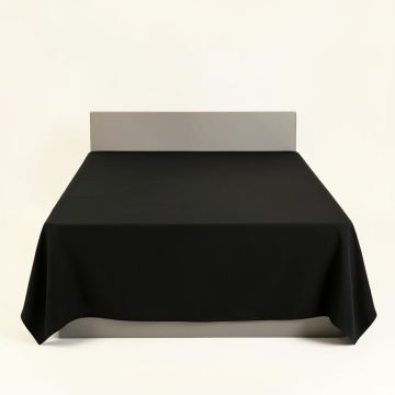 Slate Brook Flat Bed Sheet - Black (synthetic illustration; no displayed measurements)