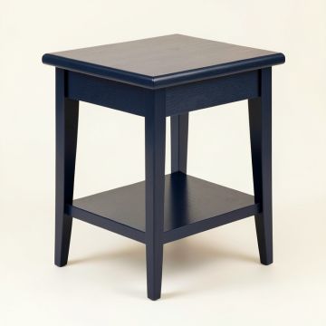 Fern Bend Side Table - Navy (synthetic illustration; no displayed measurements)