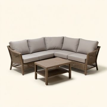Ottery Patio 3 Piece Seating Group With Cushions (synthetic illustration; no displayed measurements)