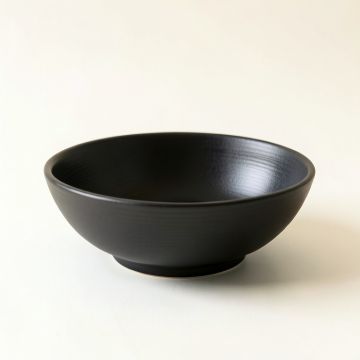 Vale Arc Dining Bowl - Black (synthetic illustration; no displayed measurements)