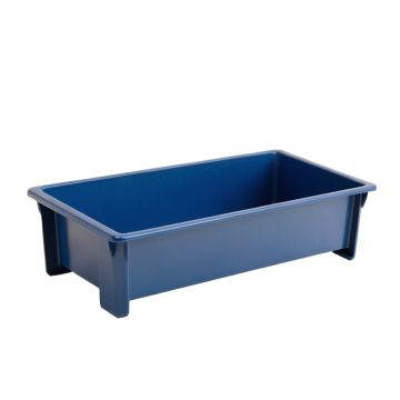 Dune Canyon Empty Railing Planter With Integral Brackets - Blue