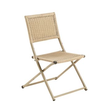 River Bridge Folding Outdoor Chair - Beige