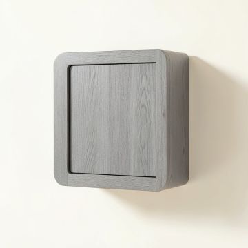 Lake Bend Wall-Mounted Entry Cabinet - Gray (synthetic illustration; no displayed measurements)