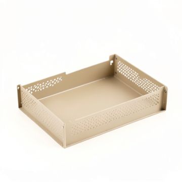 Brook Bluff Empty Under-Desk Cable Tray - Beige (synthetic illustration; no displayed measurements)