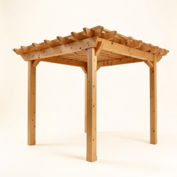 Breeze 10 Ft. W X 12 Ft. D Solid Wood Pergola (synthetic illustration; no displayed measurements)
