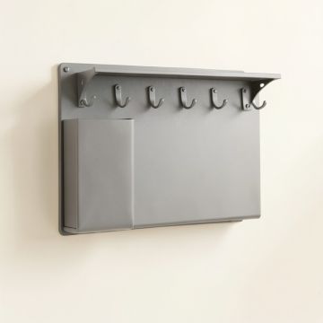 Briar Dale Wall-Mounted Entryway Organizer Shelf - Gray (synthetic illustration; no displayed measurements)