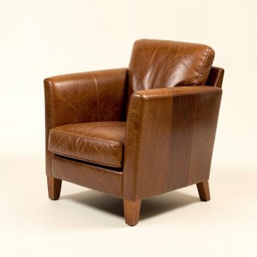 Halli 25.2 '' Wide Top Grain Leather Side Chair (synthetic illustration; no displayed measurements)