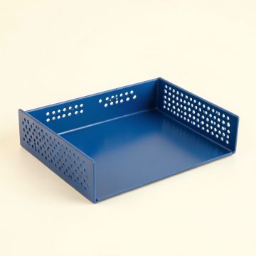 Willow Dale Empty Under-Desk Cable Tray - Blue (synthetic illustration; no displayed measurements)