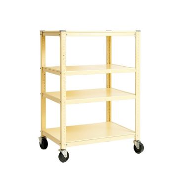 Cedar Crossing Empty Rolling Workshop Cart - Cream