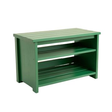 Elm Edge Shoe Storage Bench - Green (synthetic illustration; no displayed measurements)
