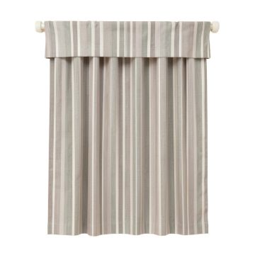 Liesel Striped Semi-Sheer Rod Pocket Single Curtain Panel