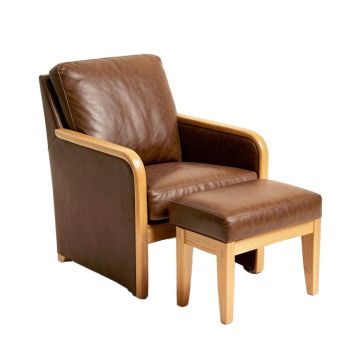 Raguel 26.3 '' Wide Barrel Chair And Ottoman