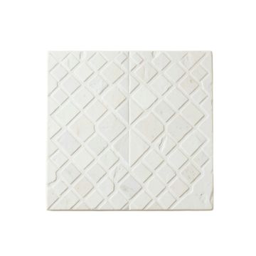 Oak Brook Uninstalled Square Decorative Tile - White