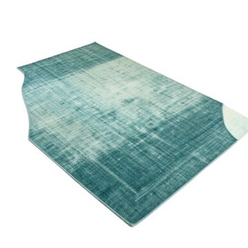 Arteaga Ombre Flatweave Cotton Teal Rug