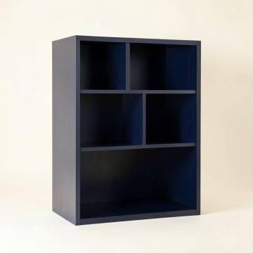 Cedar Falls Freestanding Bookcase - Navy (synthetic illustration; no displayed measurements)
