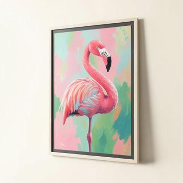 Flamingo Painting Print (synthetic illustration; no displayed measurements)