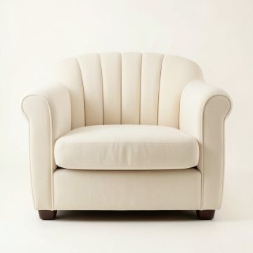 Meadow Dell Upholstered Armchair - Cream (synthetic illustration; no displayed measurements)