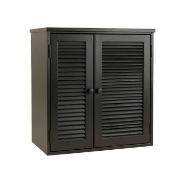 Heath Bluff Wall-Mounted Laundry Cabinet - Black