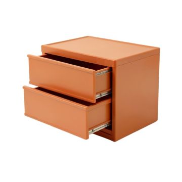 Juniper Crossing Small-Parts Storage Drawer Cabinet - Terracotta