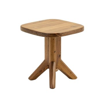 Ceniceros Wooden Chairside End Table