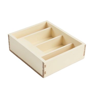 Ridge Bluff Empty Pantry Drawer Organizer Insert - Cream