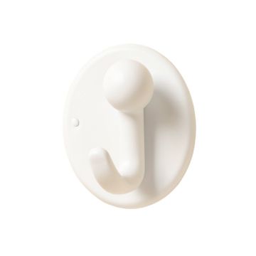Pine Bend Wall-Mounted Robe Hook - White