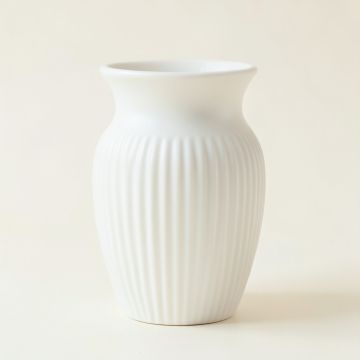 Alder Branch Empty Decorative Vase - White (synthetic illustration; no displayed measurements)