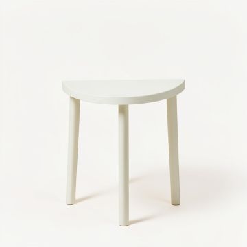 Hill Bend Compact Balcony Table - White (synthetic illustration; no displayed measurements)