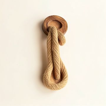 Wood Rope Anchor Wall Décor (synthetic illustration; no displayed measurements)