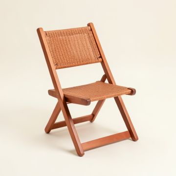 Pine Bluff Folding Outdoor Chair - Terracotta (synthetic illustration; no displayed measurements)