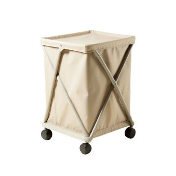 Folding Rolling Laundry Cart