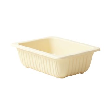 Cliff Bend Empty Railing Planter With Integral Brackets - Ivory (synthetic illustration; no displayed measurements)