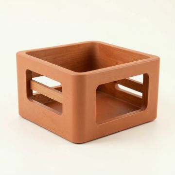 Vale Canyon Empty Furniture-Style Pet Crate - Terracotta (synthetic illustration; no displayed measurements)