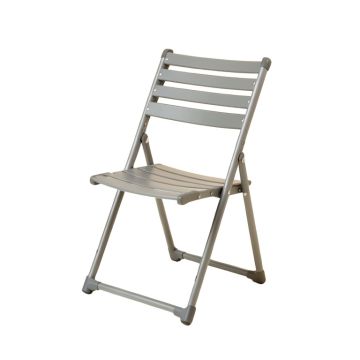 Fern Crest Folding Outdoor Chair - Gray