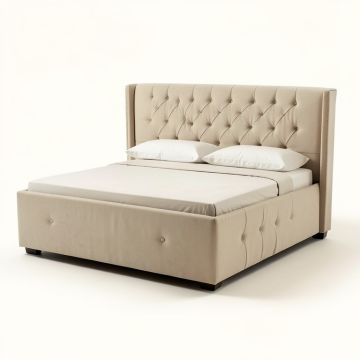 Warrensburg Queen Tufted Upholstered Standard Bed (synthetic illustration; no displayed measurements)