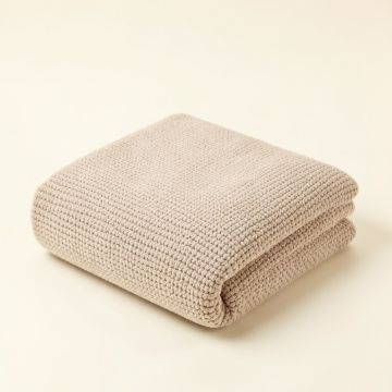 Goufes Textured Knitted Super Soft Blanket (synthetic illustration; no displayed measurements)