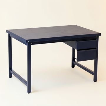River Dell Empty Workshop Workbench - Navy (synthetic illustration; no displayed measurements)