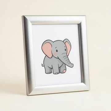 Cartoon Elephant Picture Frame (synthetic illustration; no displayed measurements)