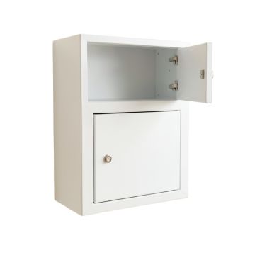 Alder Crossing Wall-Mounted Entry Cabinet - White