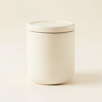 Holly Bluff Storage Canister With Lid - Ivory (synthetic illustration; no displayed measurements)
