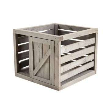 Willow Bluff Empty Furniture-Style Pet Crate - Gray