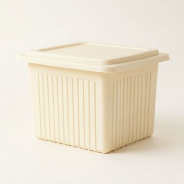 River Bend Closed Outdoor Storage Box - Cream (synthetic illustration; no displayed measurements)