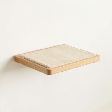 Laurel Field Wall-Mounted Cat Perch - Beige (synthetic illustration; no displayed measurements)