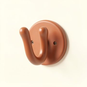 Holly Bridge Wall-Mounted Robe Hook - Terracotta (synthetic illustration; no displayed measurements)