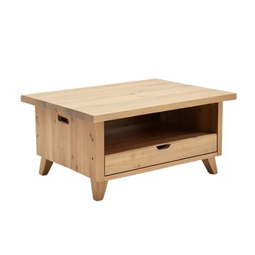 Bigby Solid Wood Coffee Table With Storage