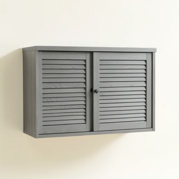 Willow Bluff Wall-Mounted Entry Cabinet - Gray (synthetic illustration; no displayed measurements)
