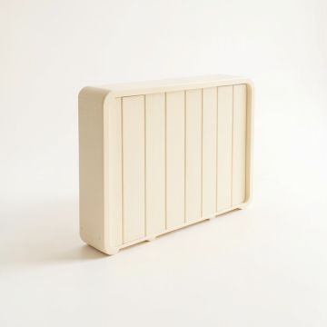 Wren Canyon Narrow Outdoor Storage Bench - Cream (synthetic illustration; no displayed measurements)