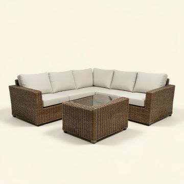 Danice Patio Outdoor 7 Piece Rattan Sectional Seating Group With Cushions (synthetic illustration; no displayed measurements)