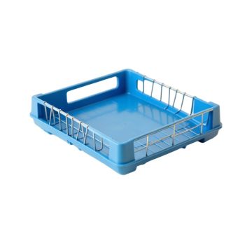 Ash Crossing Empty Under-Desk Cable Tray - Blue
