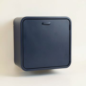 Flint Branch Wall-Mounted Laundry Cabinet - Navy (synthetic illustration; no displayed measurements)